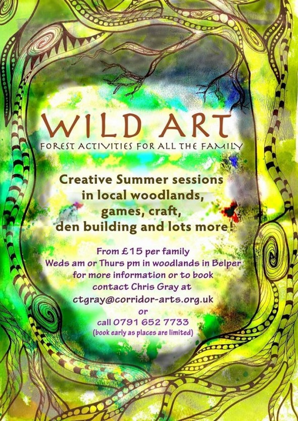 poster for wild art activity in belper
